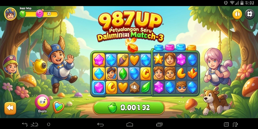 Tampilan menarik dari gameplay seru di 987UP.