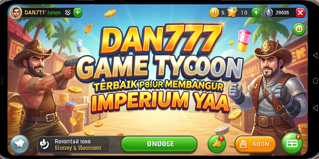 Screenshot utama DAN777 menampilkan tampilan menarik gameplay Tycoon.