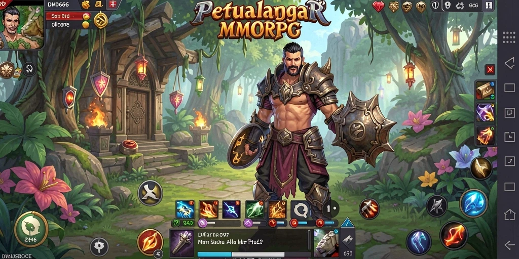 Gameplay DMD686 dengan aksi seru di dunia fantasi.