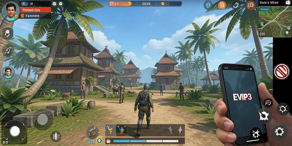 Tampilan gameplay EVIP3 yang menarik dan interaktif.