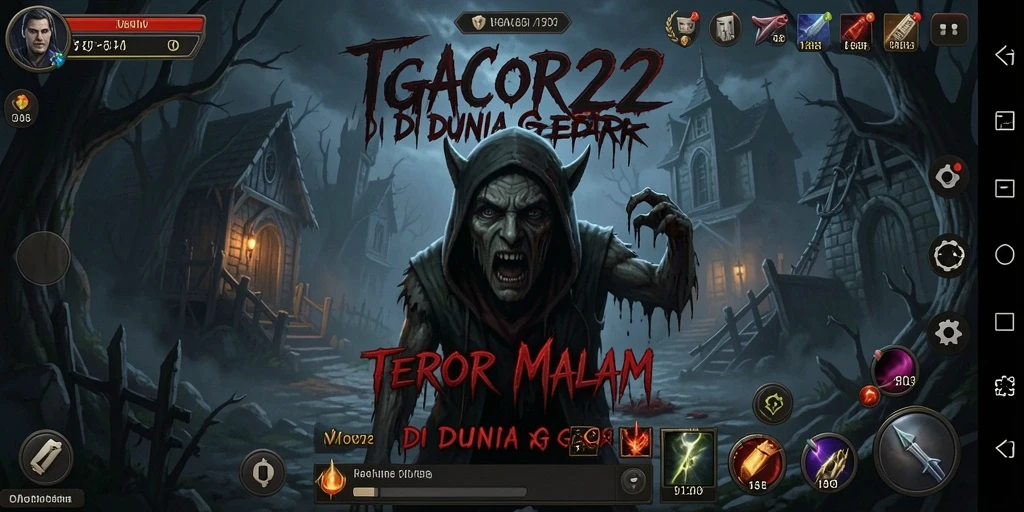 Screenshot menampilkan karakter dalam suasana horor yang mencekam.