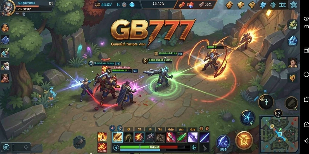 Tampilan gameplay seru di GB777 dengan strategi dan pertempuran yang intens.