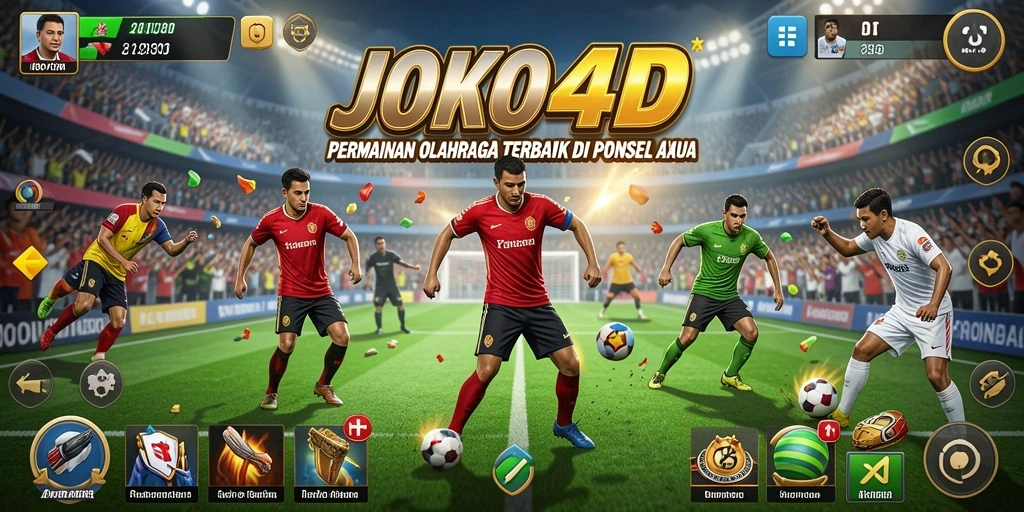 Tampilan gameplay JOKO4D dengan aksi penuh semangat di lapangan.