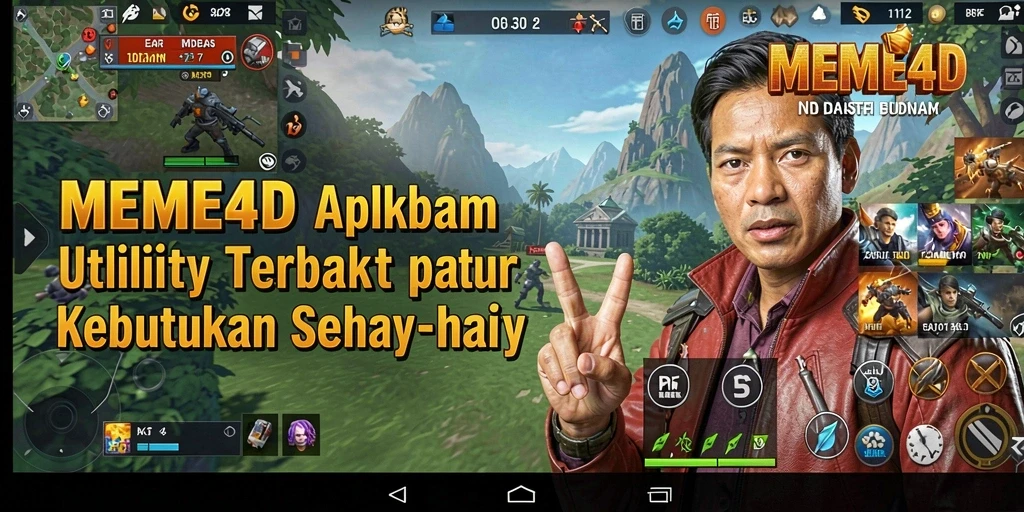 Tampilan antarmuka MEME4D yang sederhana dan fungsional.