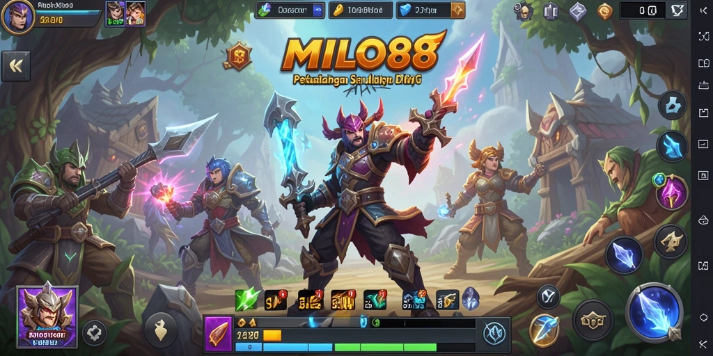 Tampilan gameplay seru dari MILO88 yang menampilkan aksi ARPG yang mendebarkan.
