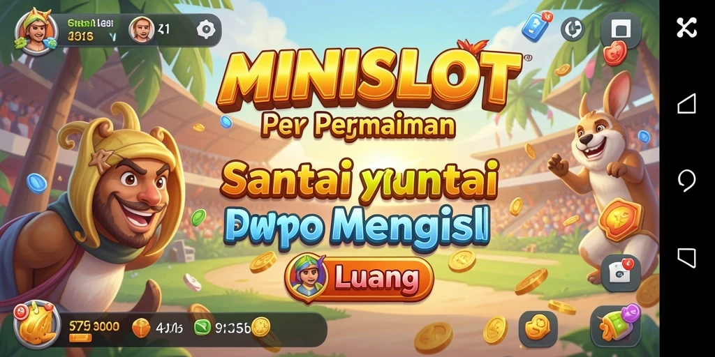 Tampilan menarik dari gameplay MINISLOT yang penuh warna.