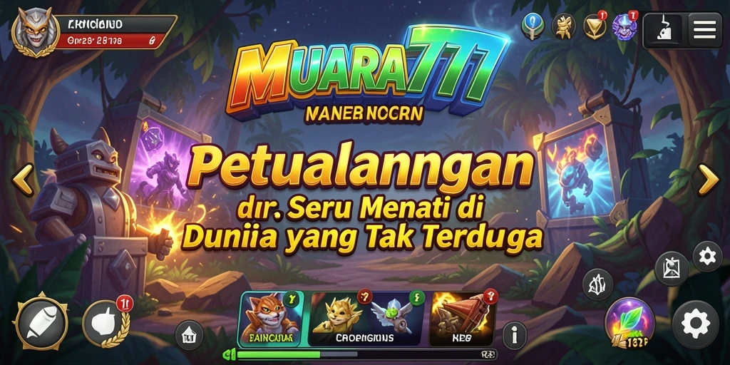 Screenshot gameplay MUARA777 menampilkan petualangan menegangkan di dunia epik.