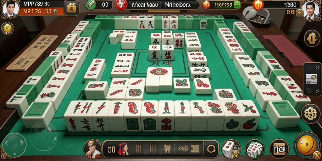 Tampilan gameplay utama MVP789 dengan suasana Mahjong yang menarik.