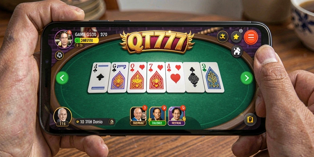 Tampilan gameplay yang menarik dari QT777 dengan efek visual yang menawan.