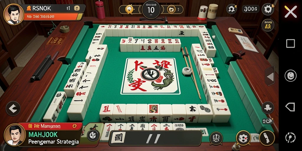 Tampilan menarik dari permainan Mahjong di RSNOK.