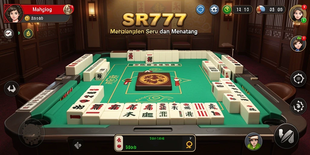Tampilan gameplay SR777 yang menampilkan aksi Mahjong seru.