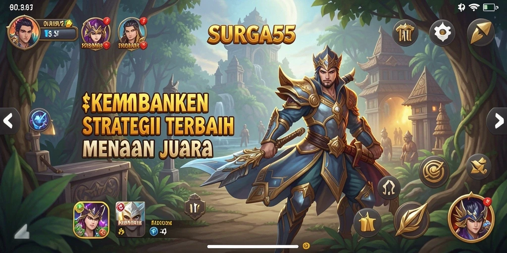 Screenshot SURGA55 menampilkan strategi cerdas dalam gameplay.