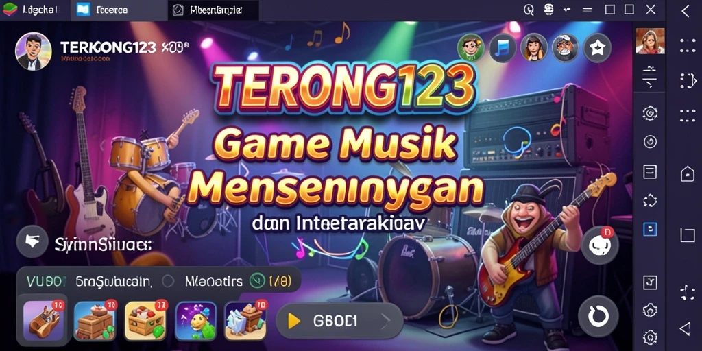 Tampilan gameplay interaktif dari TERONG123 yang penuh musik dan keseruan.