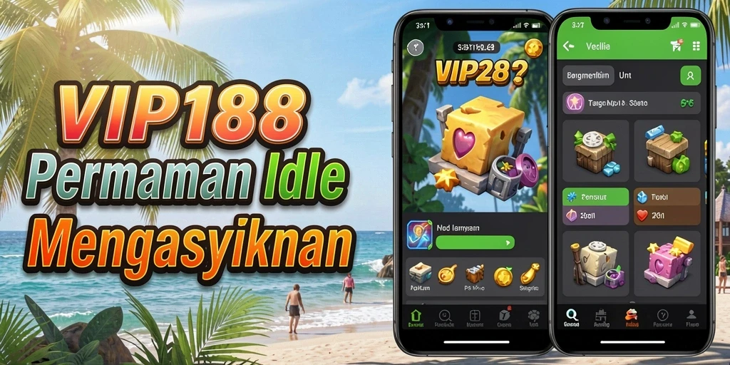 Tangkapan layar gameplay VIP188 yang menunjukkan mekanisme idle yang menarik.