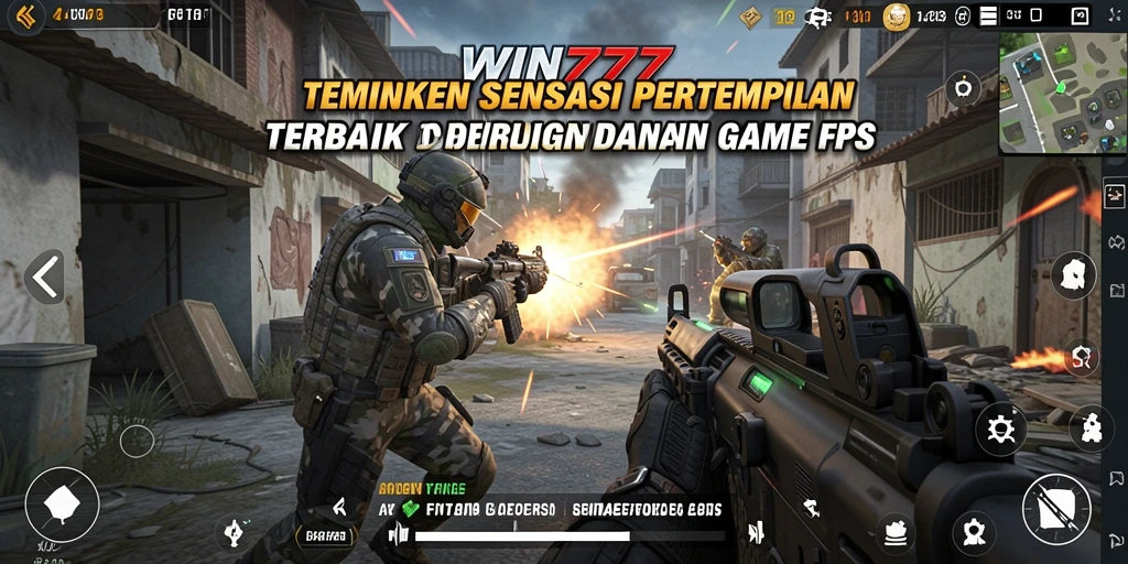 Screenshot menunjukkan aksi menegangkan dalam gameplay FPS.